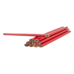 TOPTRADE tužka tesařská, červená, sada 12 ks, 180 mm (TOPTRADE tužka tesařská, červená, sada 12 ks, 180 mm)