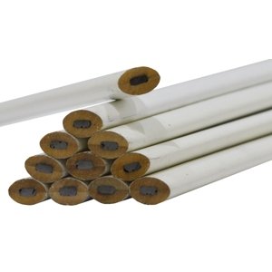 TOPTRADE tužka tesařská, bílá, sada 12 ks, 250 mm (TOPTRADE tužka tesařská, bílá, sada 12 ks, 250 mm)