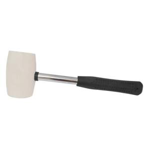 TOPTRADE palice gumová, bílá, s kovovou rukojetí, O 75 mm / 900 g, profi (TOPTRADE palice gumová, bílá, s kovovou rukojetí, O 75 mm / 900 g, profi)