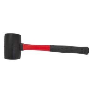 TOPTRADE palice gumová, černá, se sklolaminátovou násadou, O 50 mm / 340 g, profi (TOPTRADE palice gumová, černá, se sklolaminátovou násadou, O 50 mm / 340 g, profi)
