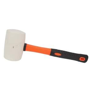 TOPTRADE palice gumová, bílá, se sklolaminátovou násadou, O 60 mm / 700 g, profi (TOPTRADE palice gumová, bílá, se sklolaminátovou násadou, O 60 mm / 700 g, profi)