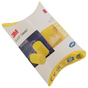 zátky molitanové, ušní, 3M E-A-R Classic, 3 páry (zátky molitanové, ušní, 3M E-A-R Classic, 3 páry)
