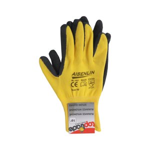 TOPTRADE rukavice Polycotton, s latexovou dlaní a úpletem, velikost 10 (TOPTRADE rukavice Polycotton, s latexovou dlaní a úpletem, velikost 10)