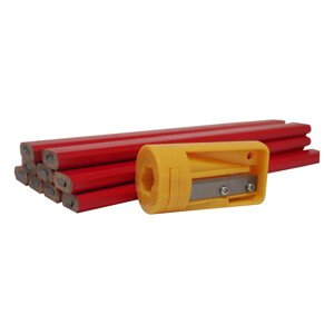 TOPTRADE tužka na kámen, beton a zdivo, včetně strouhátka, sada 12 ks, 180 mm (TOPTRADE tužka na kámen, beton a zdivo, včetně strouhátka, sada 12 ks, 180 mm)