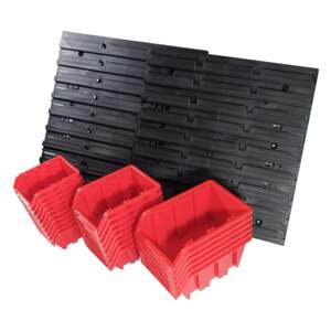 ekobox plastový, sada 24 boxů, 2 panely, 800 x 195 x 400 mm (ekobox plastový, sada 24 boxů, 2 panely, 800 x 195 x 400 mm)