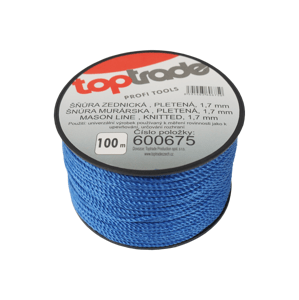 TOPTRADE šňůra zednická, pletená, O 1,7 mm / 100 m (TOPTRADE šňůra zednická, pletená, O 1,7 mm / 100 m)