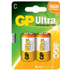 baterie GP Ultra Alkaline, LR14,  malé mono C, blistr 2 ks, 1,5 V (baterie GP Ultra Alkaline, LR14,  malé mono C, blistr 2 ks, 1,5 V)