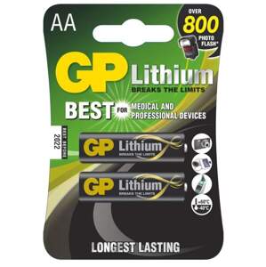 baterie GP lithium, FR6, tužka AA, blistr 2 ks, 1,8 V (baterie GP lithium, FR6, tužka AA, blistr 2 ks, 1,8 V)