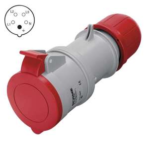 spojka pro přívod, plastová, 5 pólů, 32 A / 400 V, IP 44 (spojka pro přívod, plastová, 5 pólů, 32 A / 400 V, IP 44)