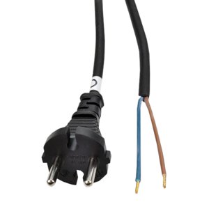 šňůra flexo, 5 m, 2 x 1.5mm2, gumová H05RR-F2, černá (šňůra flexo, 5 m, 2 x 1.5mm2, gumová H05RR-F2, černá)