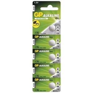 baterie GP alkalická, speciální, knoflíková, LR 44, 5ks blistr, kapacita 110 mAh, 1,5 V (baterie GP alkalická, speciální, knoflíková, LR 44, 5ks blistr, kapacita 110 mAh, 1,5 V)