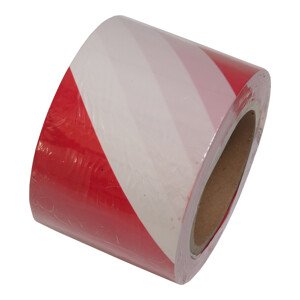 páska výstražná, nelepící, červeno – bílá, 75 mm x 200 m (páska výstražná, nelepící, červeno – bílá, 75 mm x 200 m)