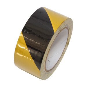 páska výstražná, lepící, PVC, černo – žlutá, 50 mm x 33 m (páska výstražná, lepící, PVC, černo – žlutá, 50 mm x 33 m)