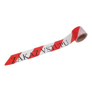 TOPTRADE páska výstražná, nelepící, "Zákaz vstupu", červeno – bílá, 75 mm x 250 m (TOPTRADE páska výstražná, nelepící, "Zákaz vstupu", červeno – bílá, 75 mm x 250 m)