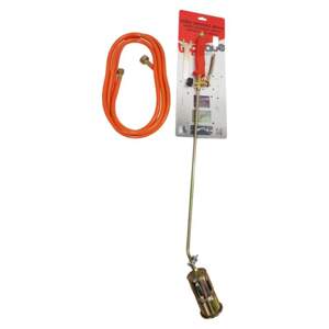 TOPTRADE hořák PB, s hadicí 3 m, regulátorem tlaku a směšovací komorou, 60 mm x 850 mm, profi (TOPTRADE hořák PB, s hadicí 3 m, regulátorem tlaku a směšovací komorou, 60 mm x 850 mm, profi)