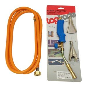 TOPTRADE hořák PB opalovací, hadice 3m, regulátor tlaku, kulatý O12mm, na trubky 15mm, plochý 17mm/380mm (TOPTRADE hořák PB opalovací, hadice 3m, regulátor tlaku, kulatý O12mm, na trubky 15mm, plochý 17mm/380mm)