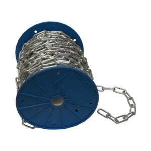 TOPTRADE řetěz nezkoušený, dlouhé oko, na cívce, 3 mm x 100 m (TOPTRADE řetěz nezkoušený, dlouhé oko, na cívce, 3 mm x 100 m)