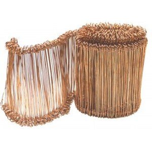 TOPTRADE drátek s očky, ocelový, poměděný, balení 1000 ks, O 1,25 x 140 mm (TOPTRADE drátek s očky, ocelový, poměděný, balení 1000 ks, O 1,25 x 140 mm)