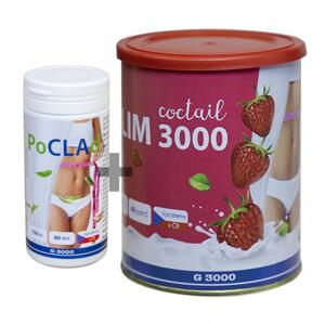 POCLAD TABLETY + SLIM 3000 COCTAIL JAHODA (Zvýhodněná cena PoCLAd + Slim 3000 coctail jahoda.)