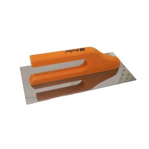 ProTec hladítko, nerezové, hladké, s dřevěnou rukojetí, 280 x 130 mm (ProTec hladítko, nerezové, hladké, s dřevěnou rukojetí, 280 x 130 mm)