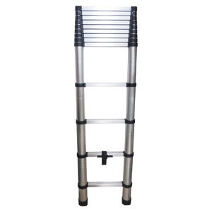 TOPTRADE žebřík teleskopický, výsuvný 3,8 m, složený 930 x 480 mm (TOPTRADE žebřík teleskopický, výsuvný 3,8 m, složený 930 x 480 mm)