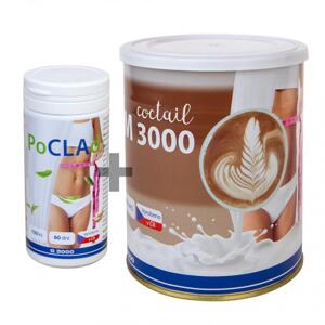 POCLAD TABLETY + SLIM COCTAIL LATTE (Zvýhodněná cena PoCLAd + Slim 3000 coctail latte.)